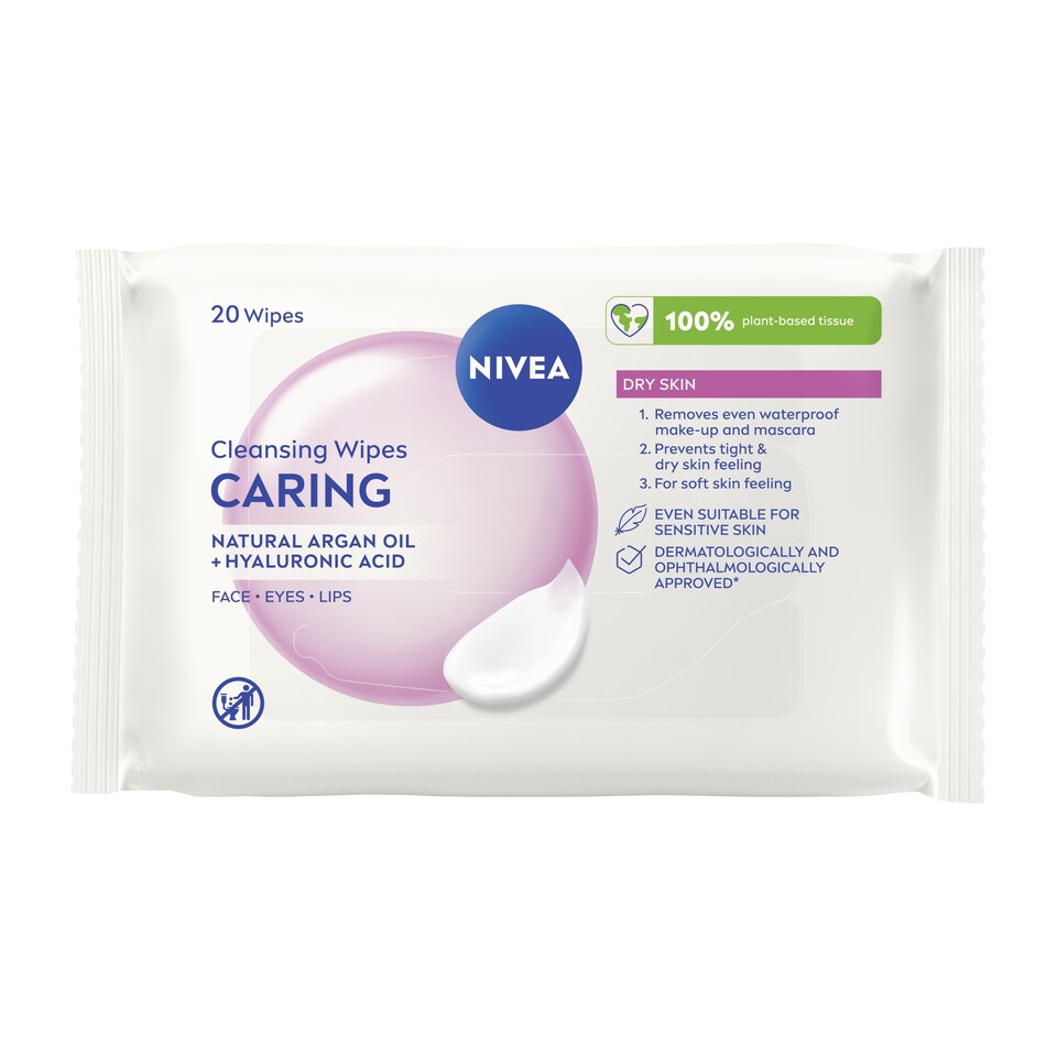 Nivea Biodegradable Gentle Cleansing 20 Face Wipes