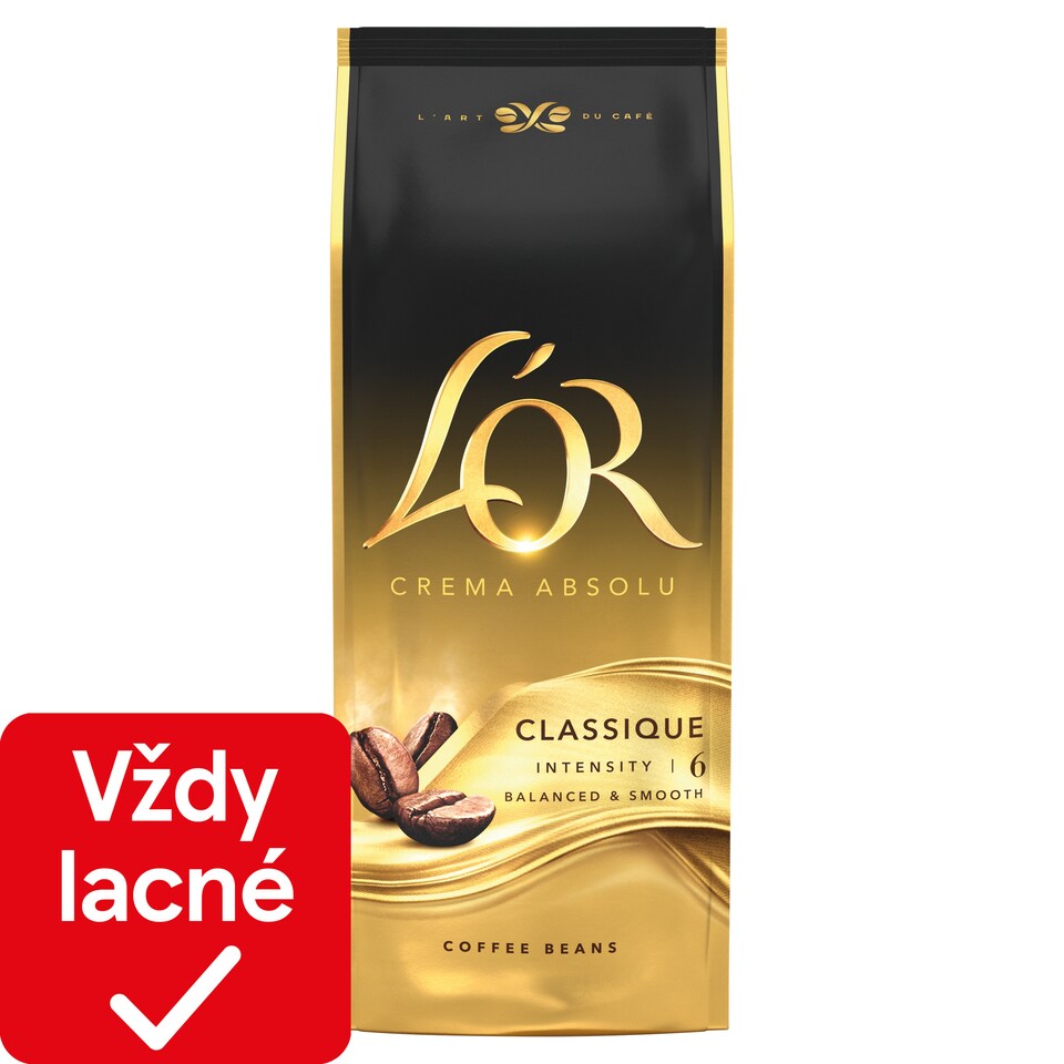 L'OR Crema Absolu Classique pražená káva zrnková 1000 g