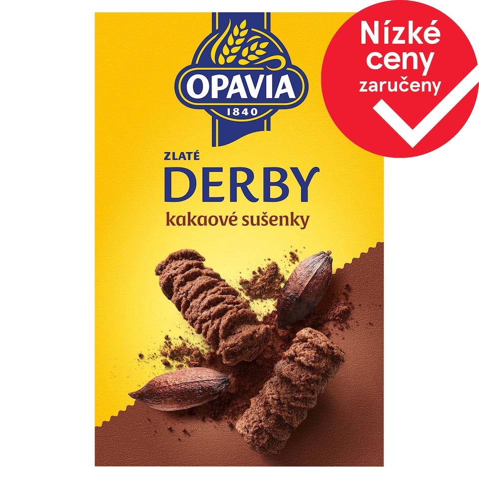 Opavia sušenky Zlaté Derby kakaové 220g