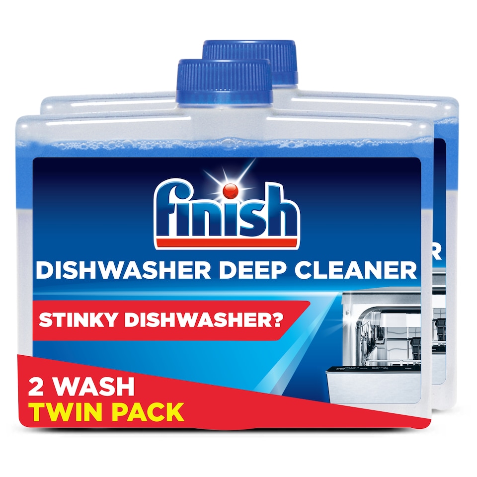 Finish Dishwasher Cleaner Twin Pack - Regular 500ml