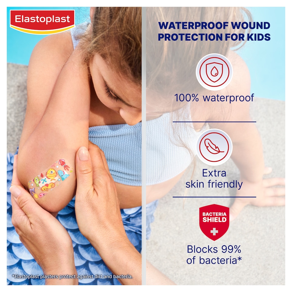 image 1 of Elastoplast Aqua Protect Kids Plasters 20 Pack
