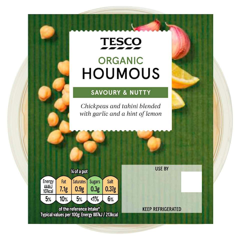Tesco Organic Houmous 200G