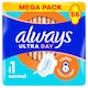 image 1 of Always Ultra Day Sanitary Towels Normal (Size 1) Wings x 56 Pads