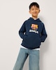 image 1 of Barcelona FC Cotton Rich Hoodie in Navy