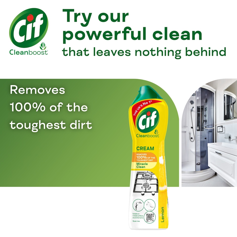 image 1 of Cif Lemon Cream Cleaner 500Ml