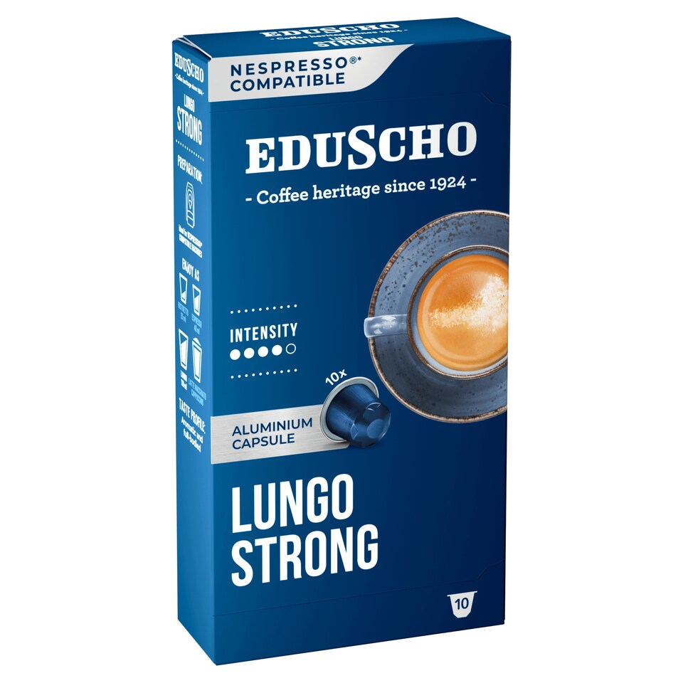 Eduscho Lungo Strong kávékapszula 10 x 4,8 g (48 g)  1. kép