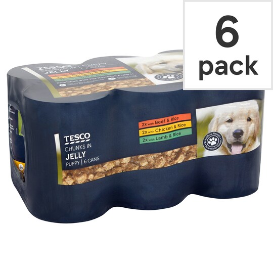 Tesco Puppy Jelly Selection 6X400g Tesco Groceries