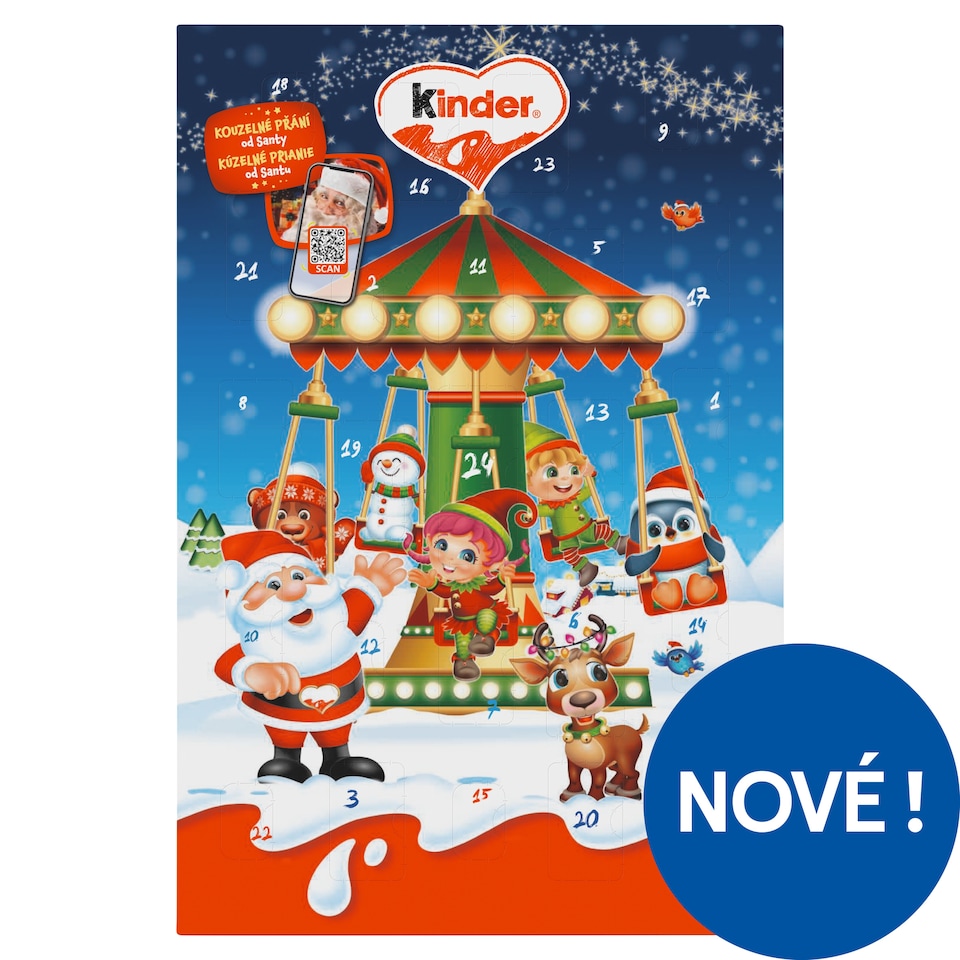 Obrázek 1 pro produkt Kinder Adventní kalendář 24 ks 151g
