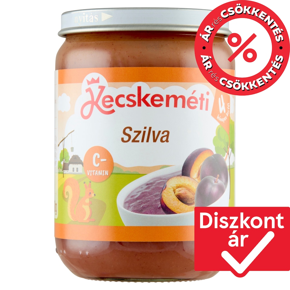 Kecskeméti szilva bébidesszert 4 hónapos kortól 190 g