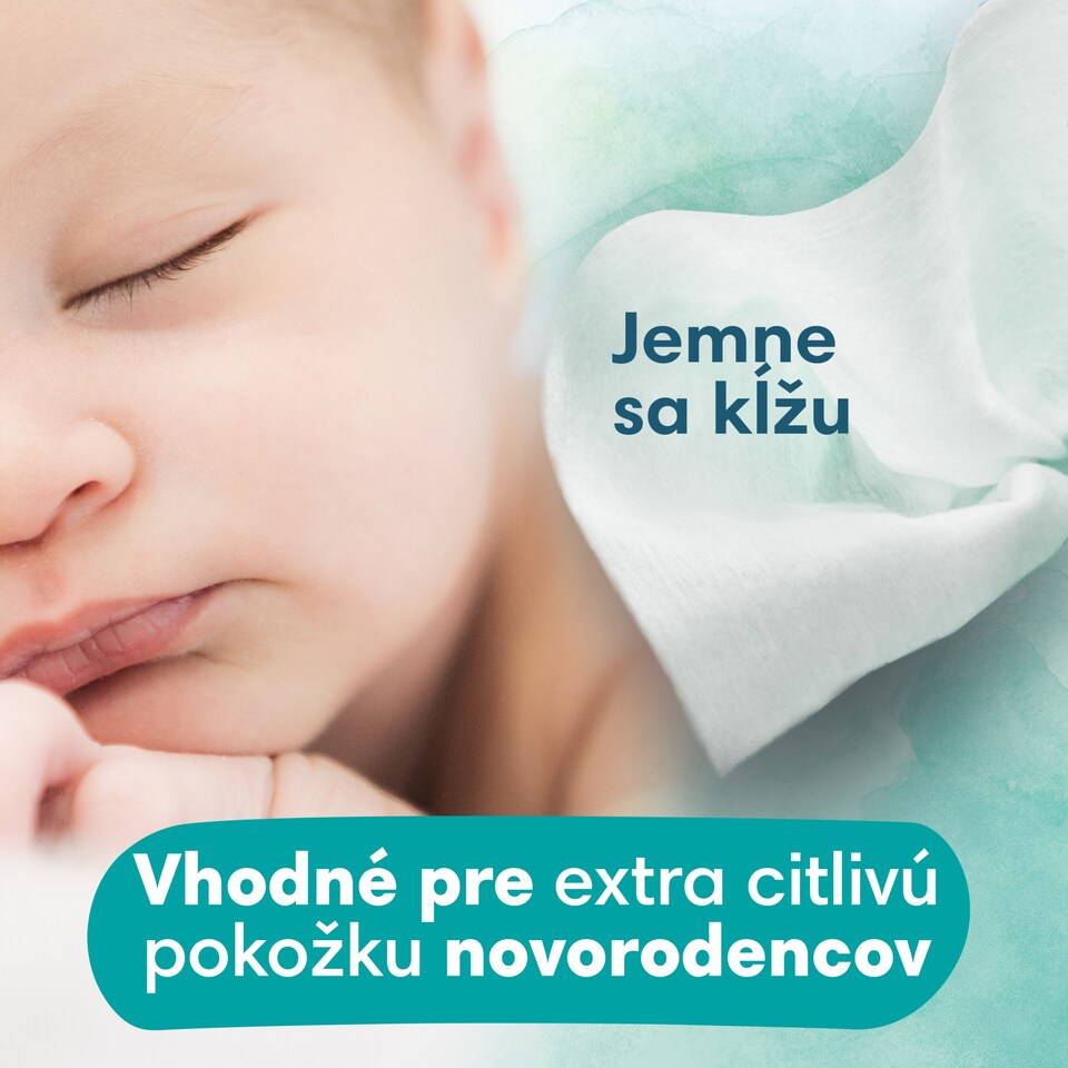 image 1 of Pampers Harmonie New Baby Vlhčené Obrúsky, 1 ks Balenia = 46 Obrúskov