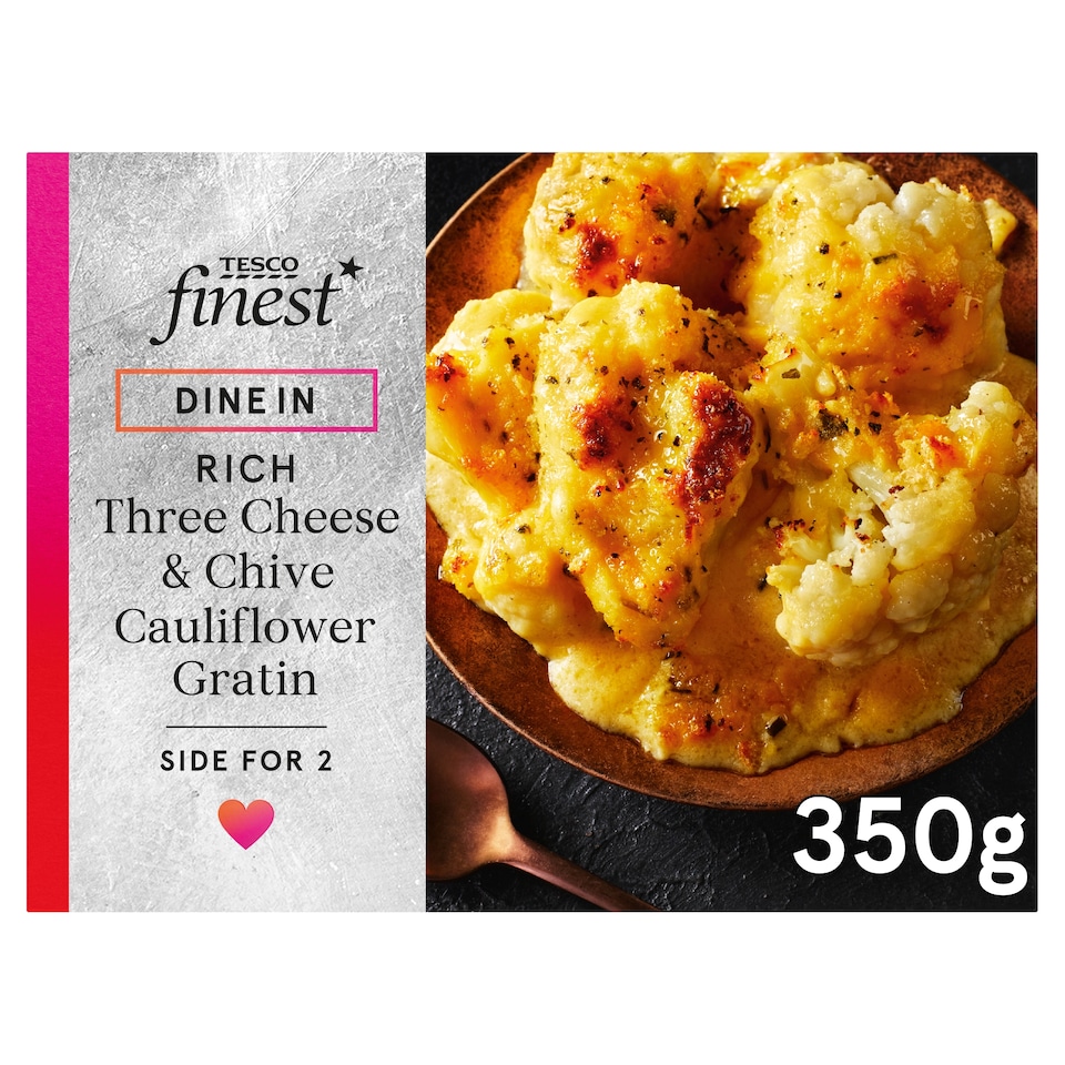 Tesco Finest Three Cheese & Chive Cauliflower Gratin 350g