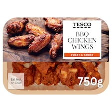Tesco Bbq Chicken Wings 750G