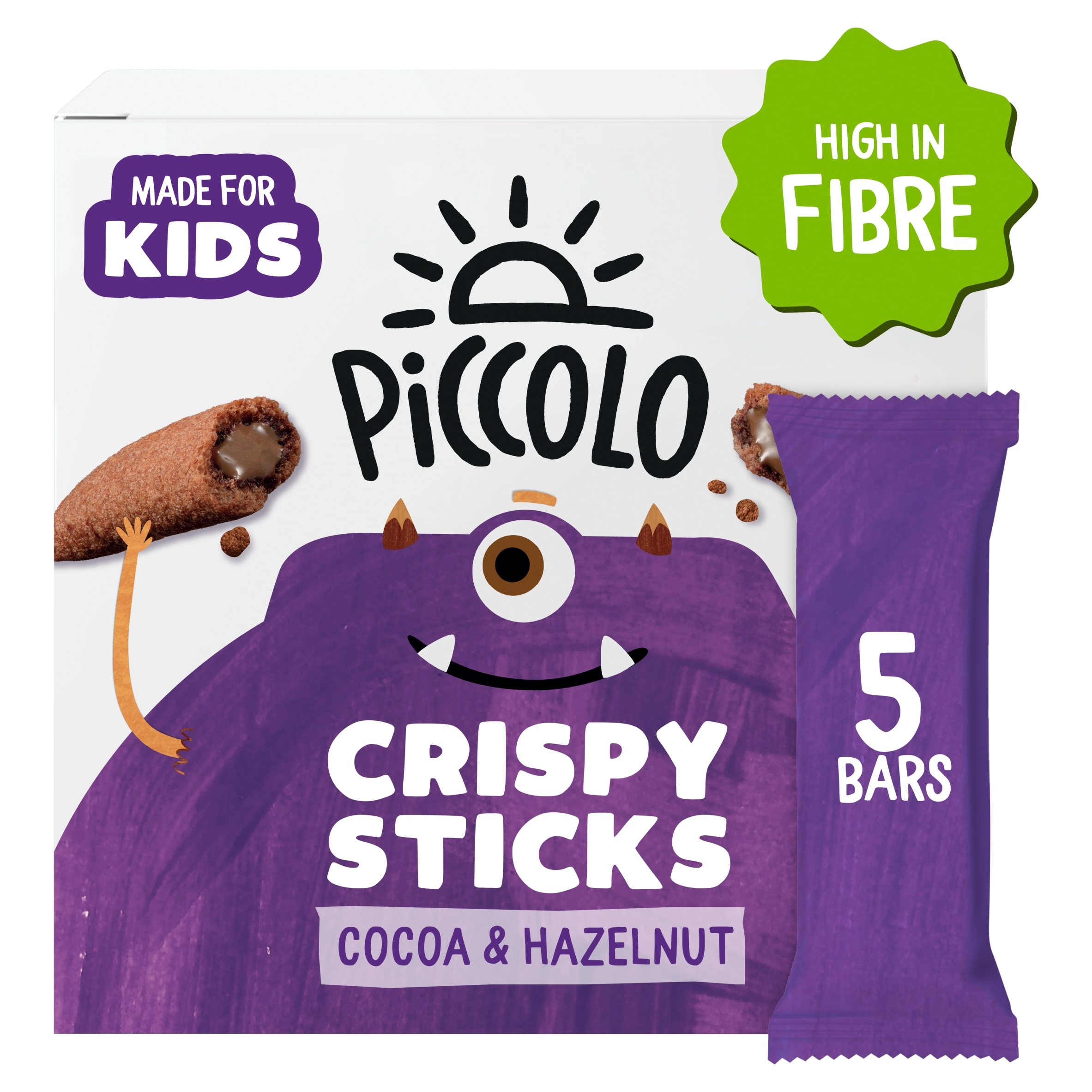 Piccolo Kids Organic Crispy Sticks Cocoa & Hazelnut (5 x 25g) 125g