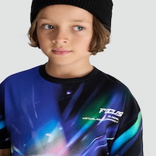 F&F Boys Pure Cotton Graphic T-Shirt in Black