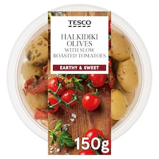 Tesco Halkidiki Olives with Slow Roasted Tomatoes 150g