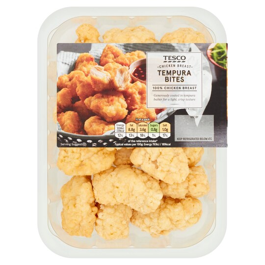 Tesco Tempura Chicken Breast Bites 275G Tesco Groceries
