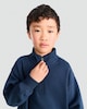 image 2 of F&F Boys Cotton Rich Half Zip Sweatshirt in Navy
