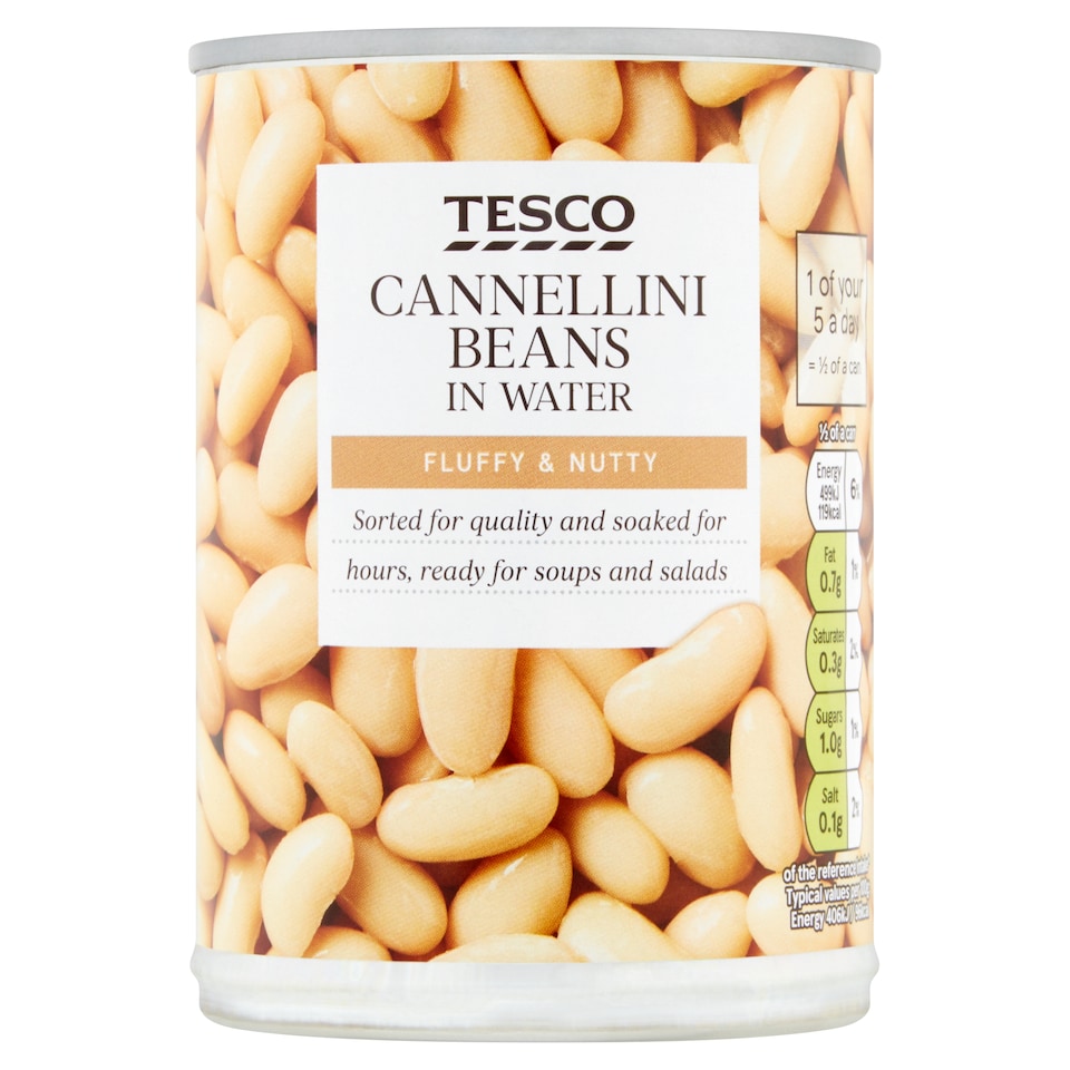 Tesco Cannellini Beans Water 400G
