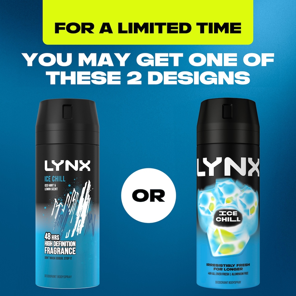 image 1 of Lynx Ice Chill 48h Deodorant Bodyspray for Men 150ml