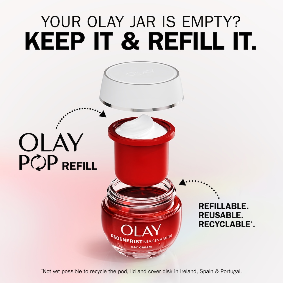 image 1 of Olay Regenerist Niacinamide Active Firming Day Cream SPF30 Pop Refill 50ml