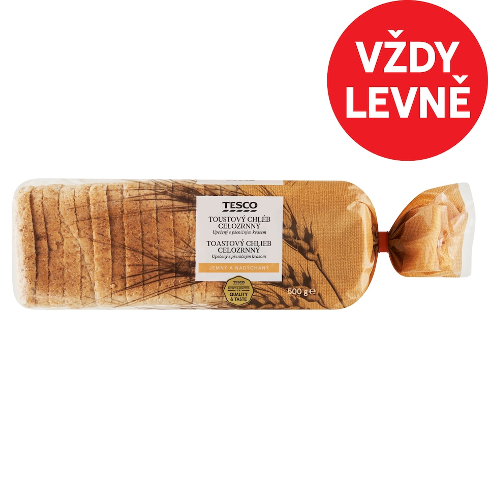 Tesco Wholemeal Toast Bread 500g