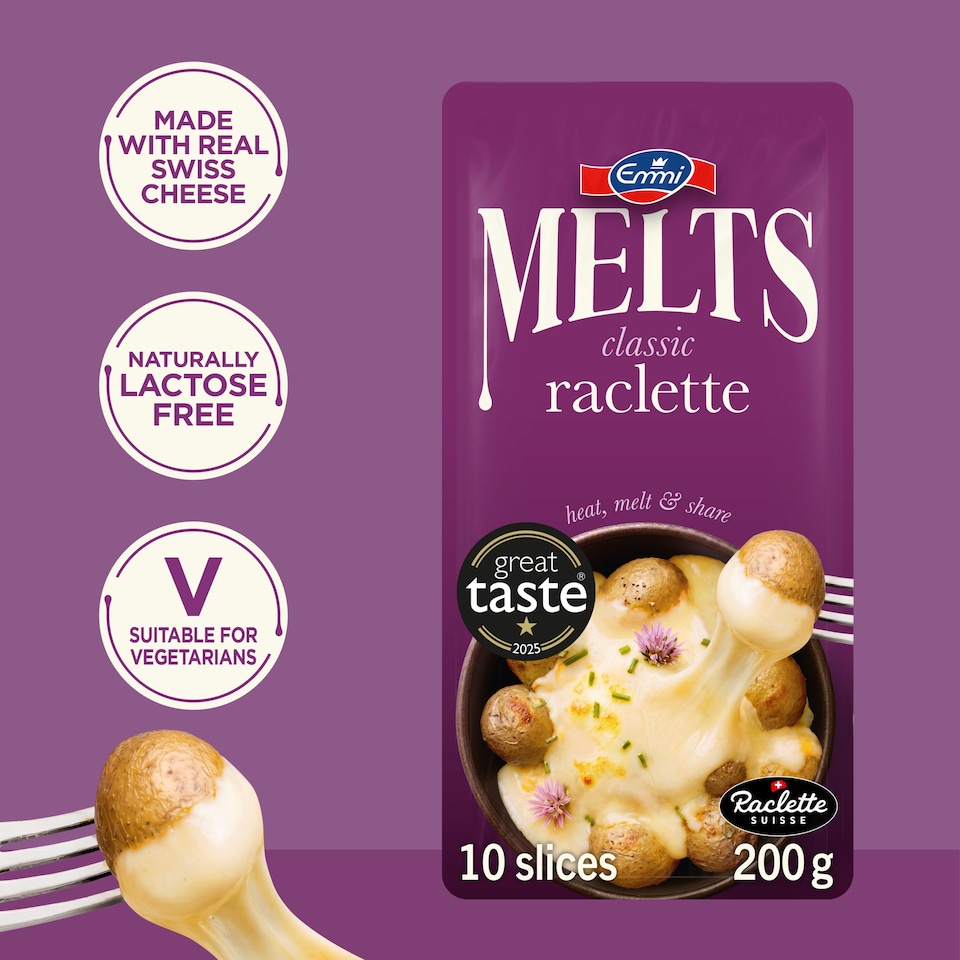image 1 of Emmi Melts Classic Raclette 10 Slices 200g