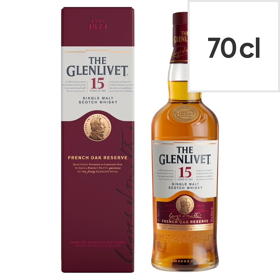 image 1 of The Glenlivet French Oak Reserve 15 Year Old Single Malt Scotch Whisky 70cl