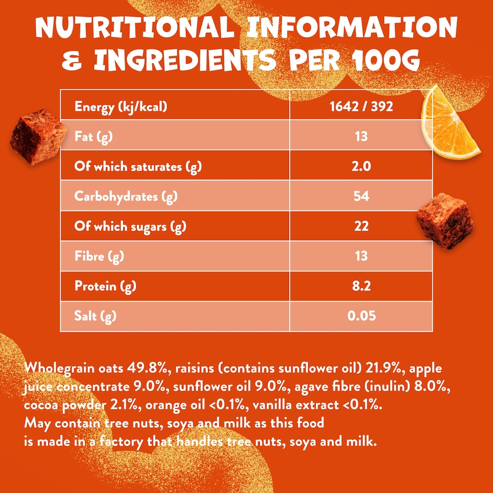 image 1 of Goodies Choco Orange Mini Flapjack Bites 4x23g