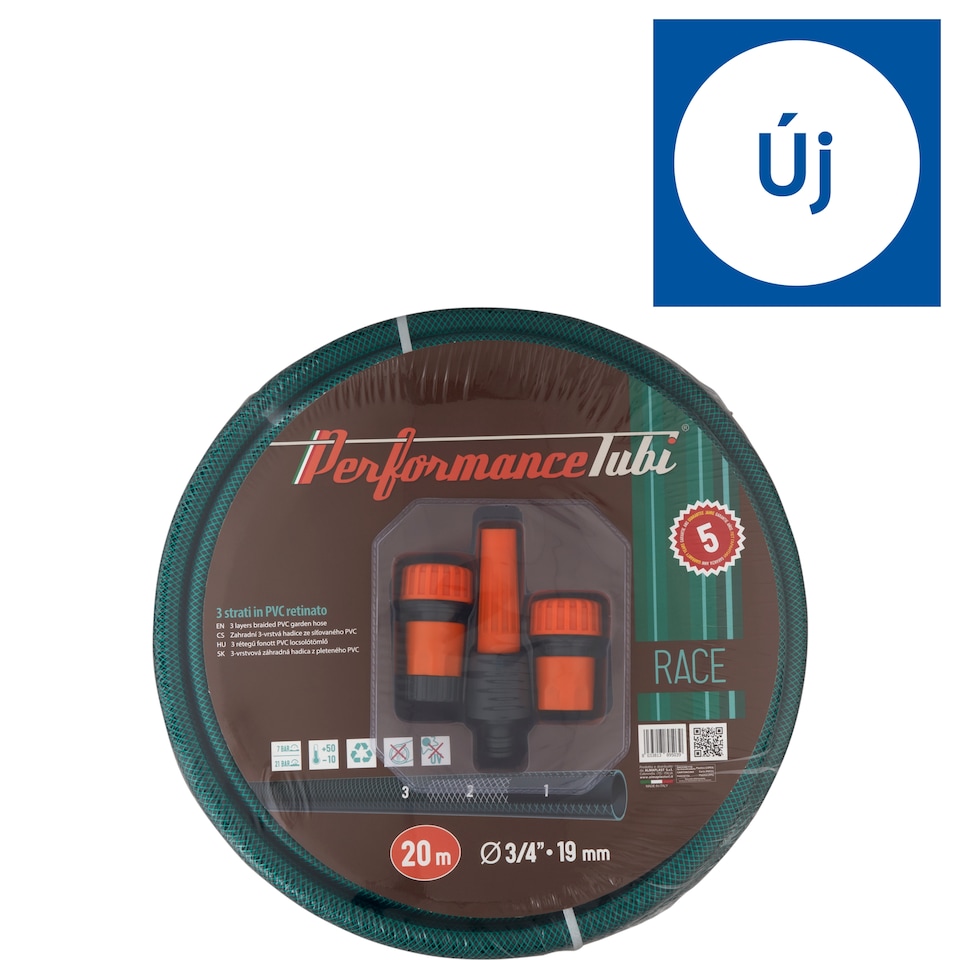 Performance Tubi 3 rétegű fonott PVC locsolótömlő 20 m