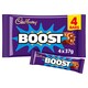 image 1 of Cadbury Boost Chocolate Bar 4 Pack Multipack 148g