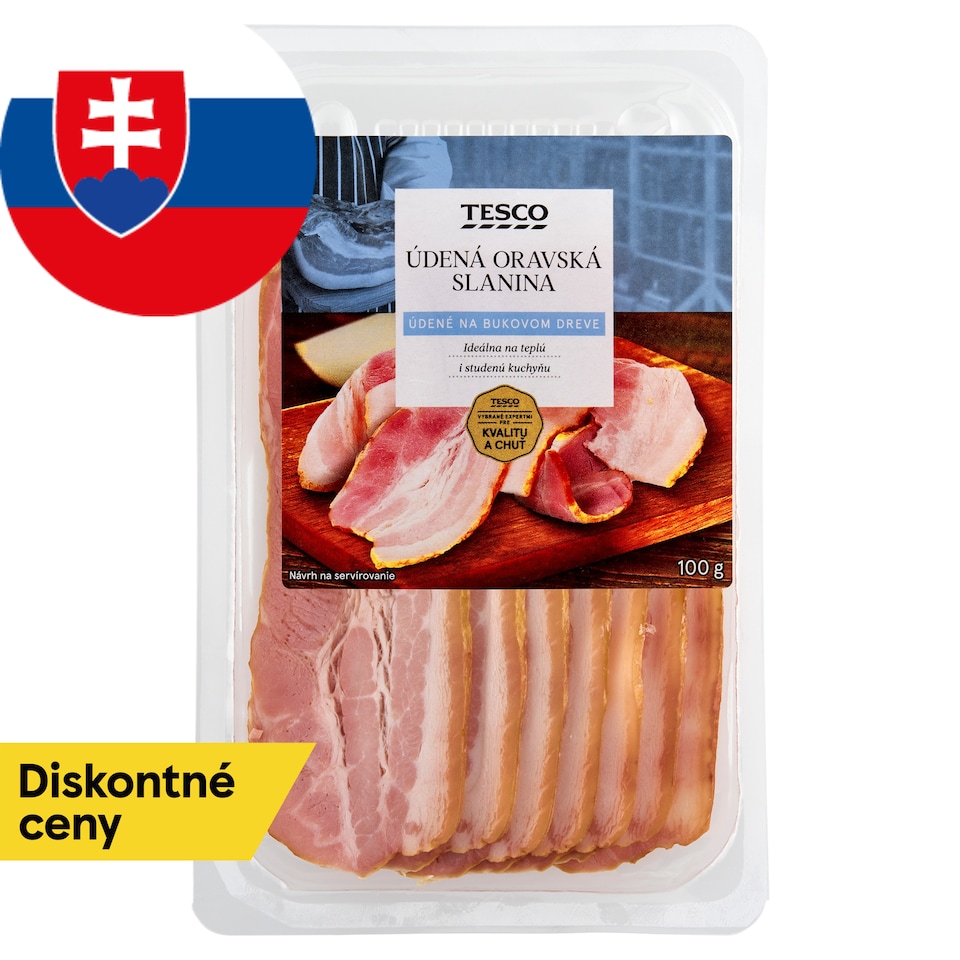 Tesco Údená oravská slanina 100 g