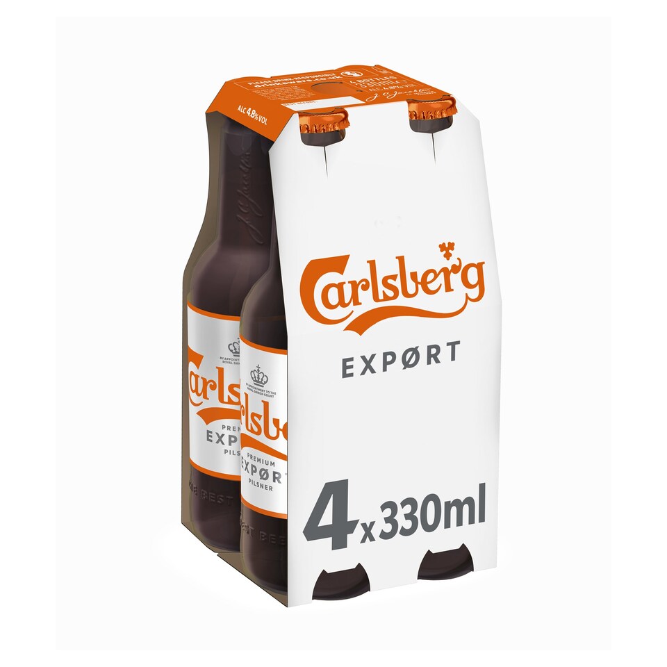 Carlsberg Export Lager 4X330ml Bottle