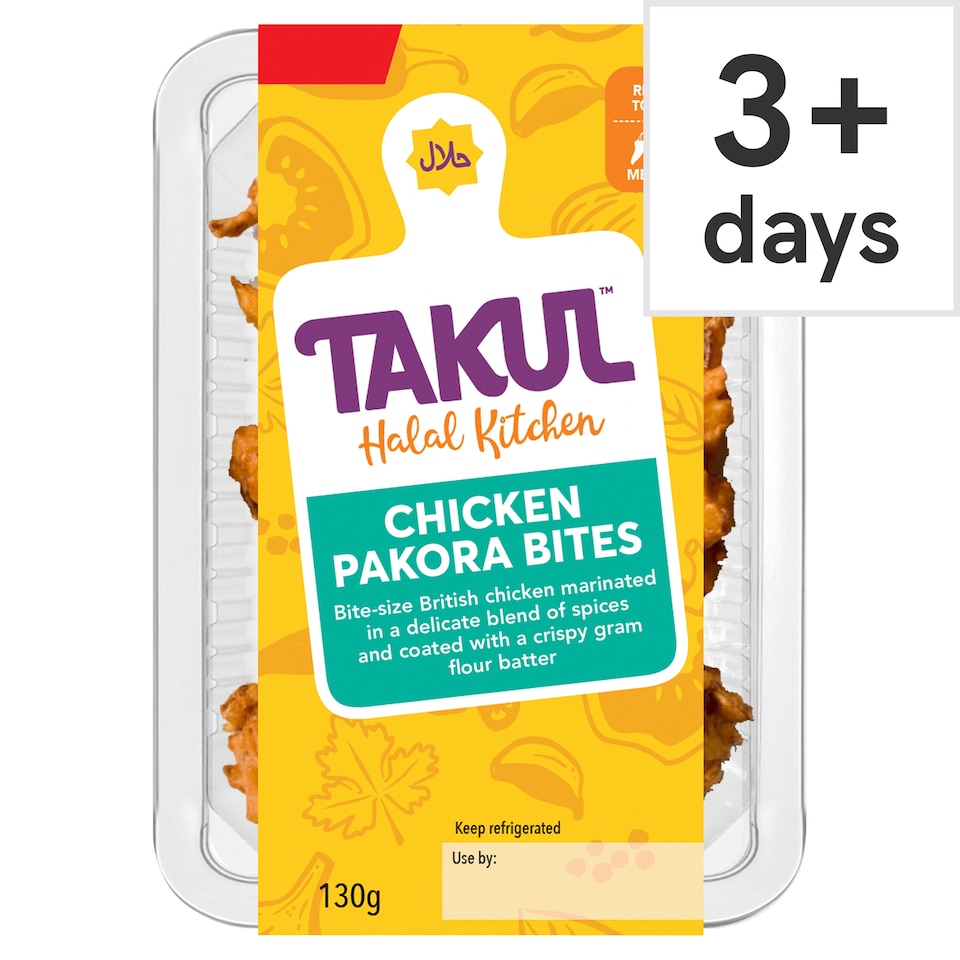 Takul Halal Kitchen Chicken Pakora Bites 130g