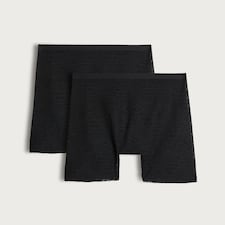 F&F Contour Animal Lace Shorts in Black