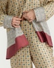image 2 of F&F Satin Geometric Print Wide Leg Co-ord Trousers in Multi