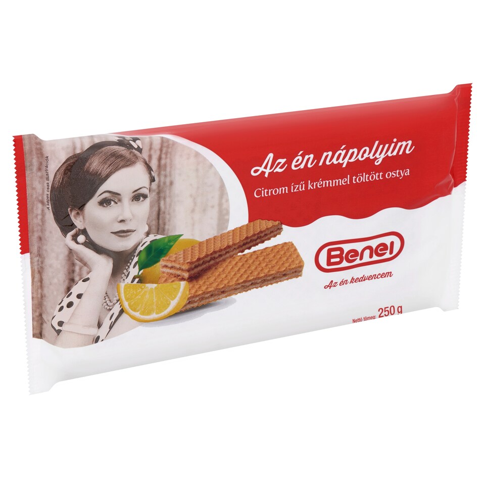 image 1 of Benei Lemon Flavoured Cream Filled Wafer 250 g