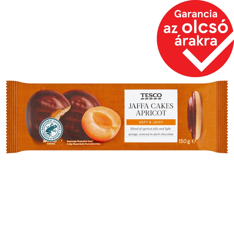 Tesco Apricot Jaffa Cakes Covered in Dark Chocolate 150 g