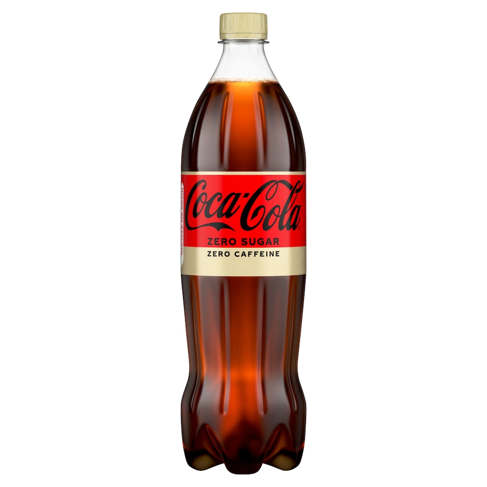 Coca-Cola Zero Sugar Zero Caffeine Soft Drink 1ltr