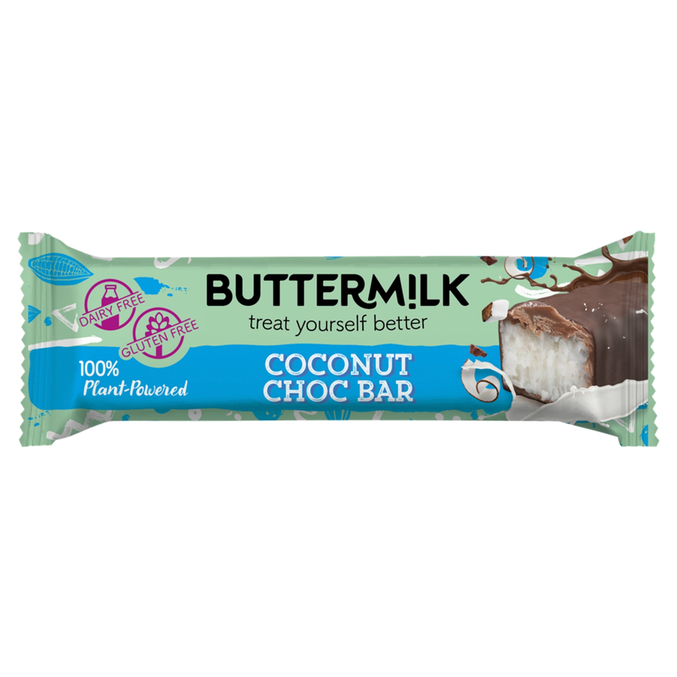Buttermilk Plant Powered Coconut Choccy Bar 45g