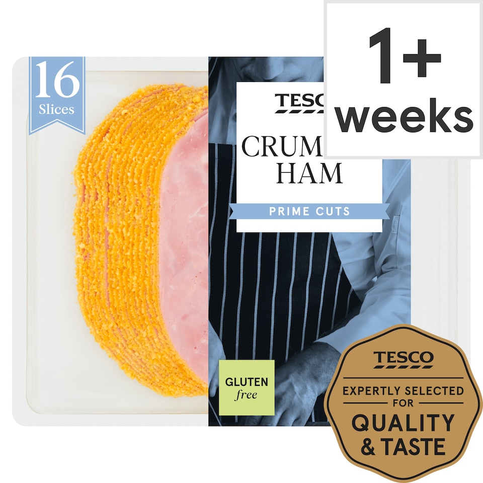 Tesco British Crumbed Ham Slices 400g
