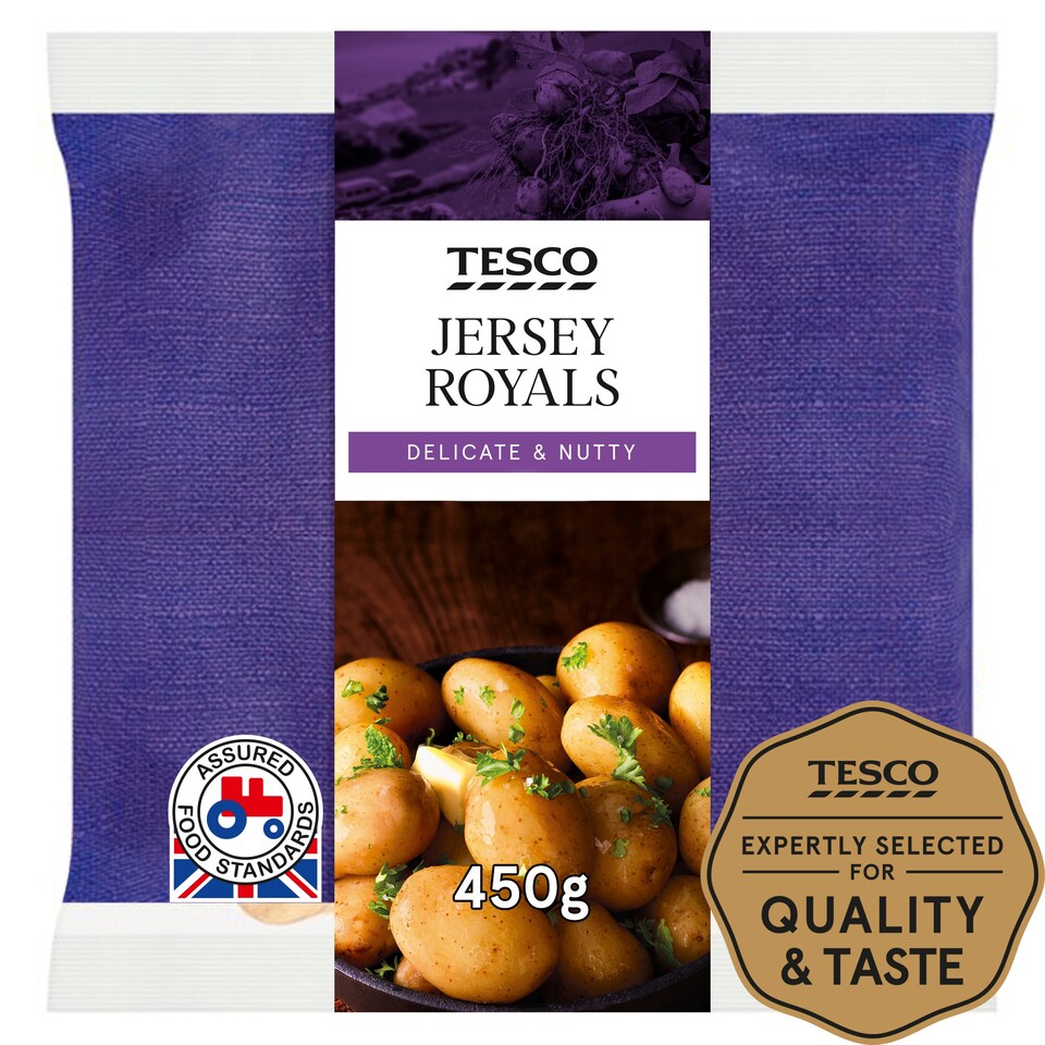 Tesco Jersey Royal Potatoes 450G