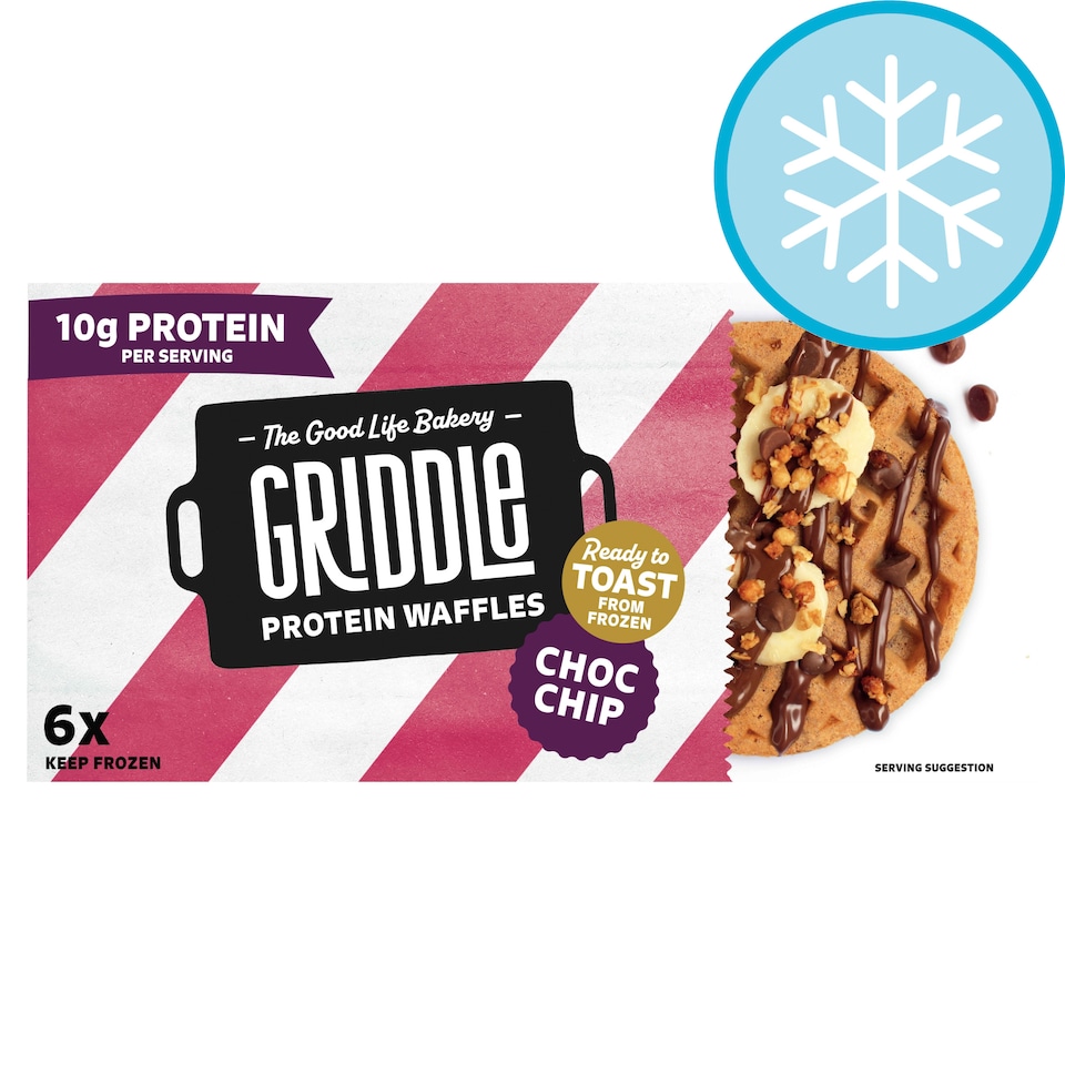 image 1 of Griddle Choc Chip Protein Waffles 6 Pack 200g