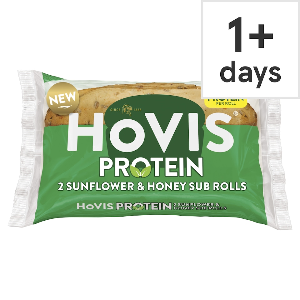 image 1 of Hovis Protein Sunflower & Honey Sub Rolls 2 Pack