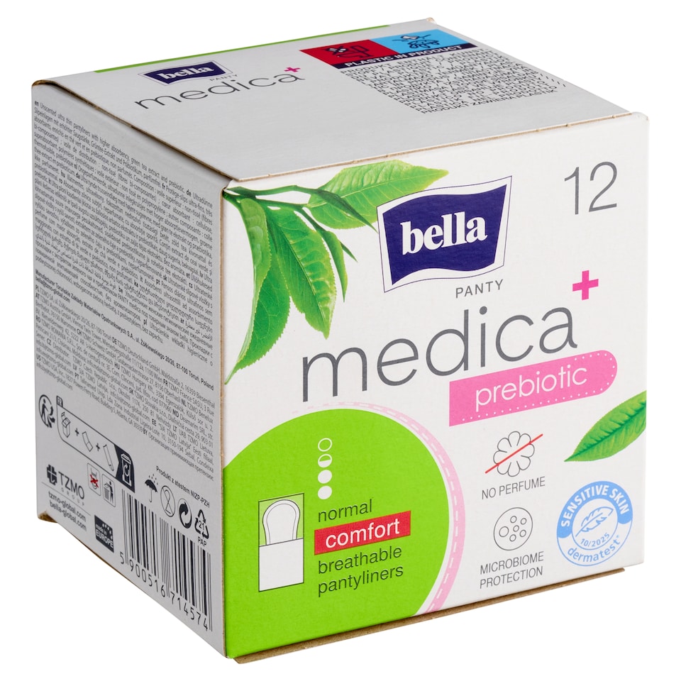Obrázek 1 pro produkt Bella Medica + Prebiotic Normal Comfort ultratenké slipové vložky 12 ks