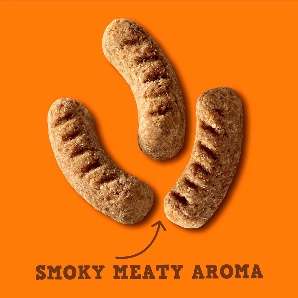 image 1 of Wagg BBQ Bangers Dog Treat 125g Clip Strip