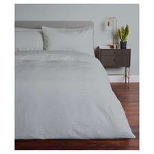 Fox & Ivy Silver Heatset Duvet Set Double