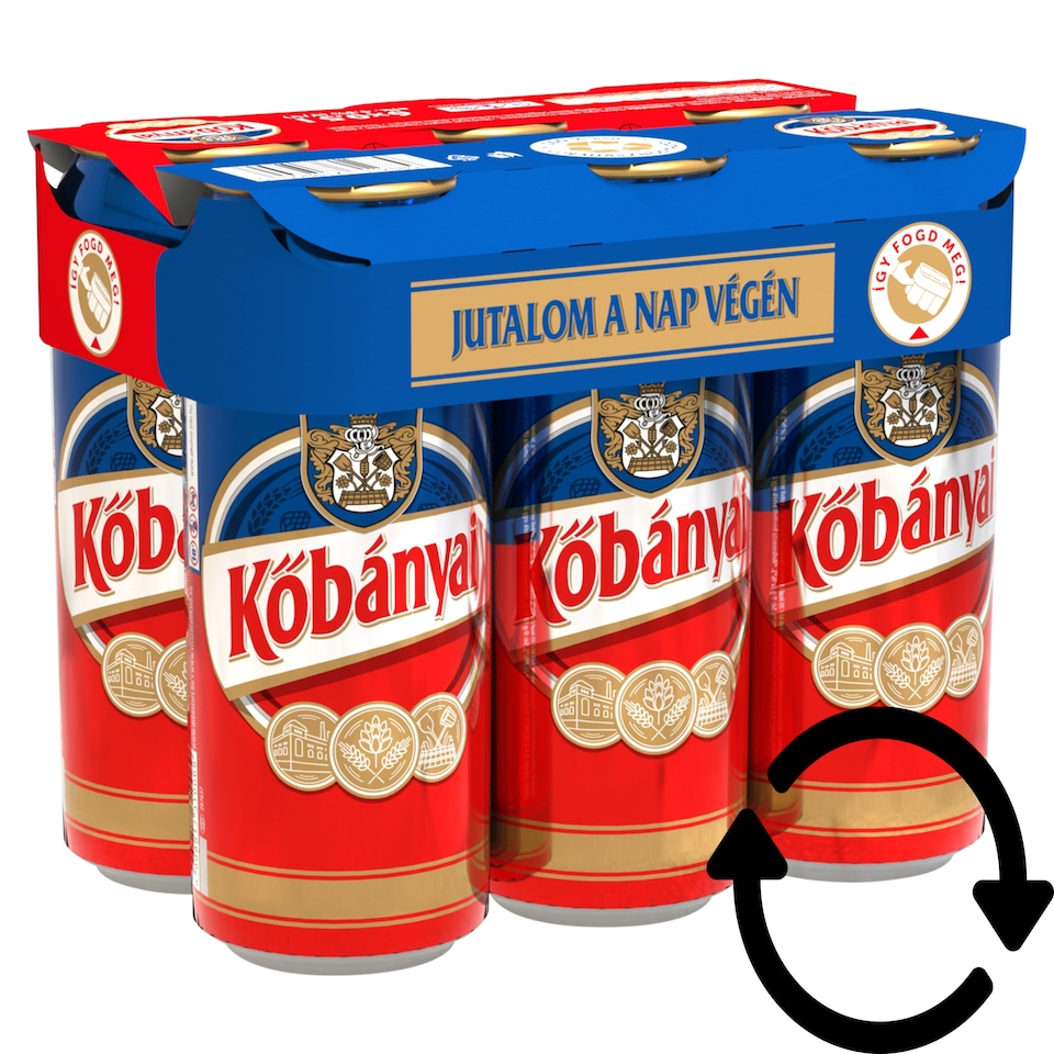 Kőbányai világos sör 4,3% 6 x 0,5 l