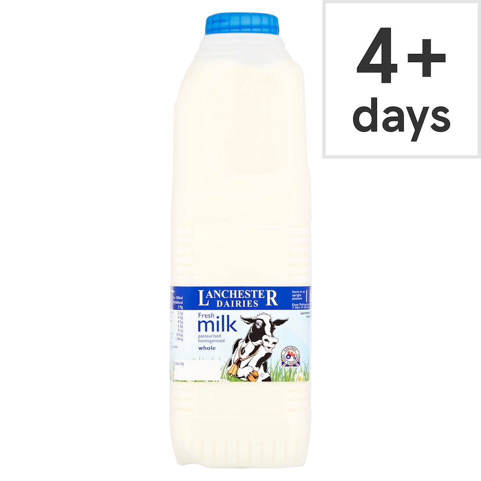 Lanchester Dairy Whole Milk 1 Litre