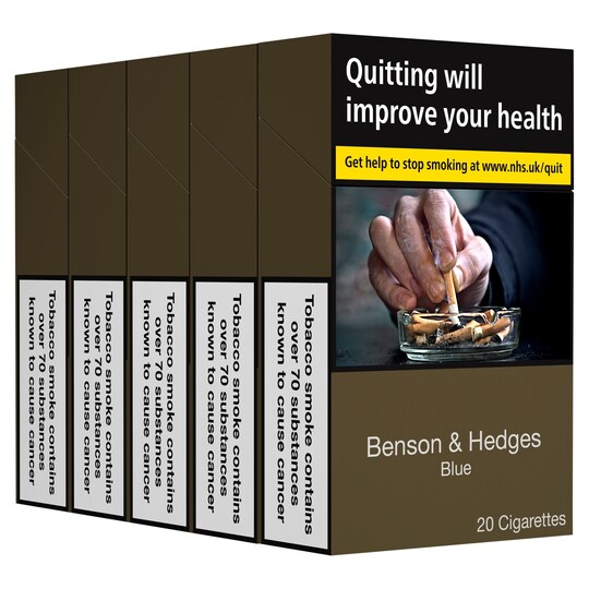 Benson & Hedges Blue Cigarettes 5X20 Multipack Tesco Groceries