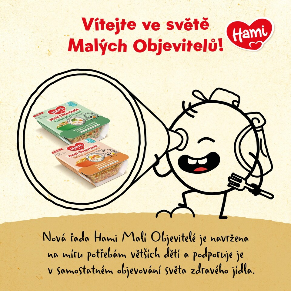 image 1 of HAMI meat and vegetable plate Pasta with carrots and chicken 200 g